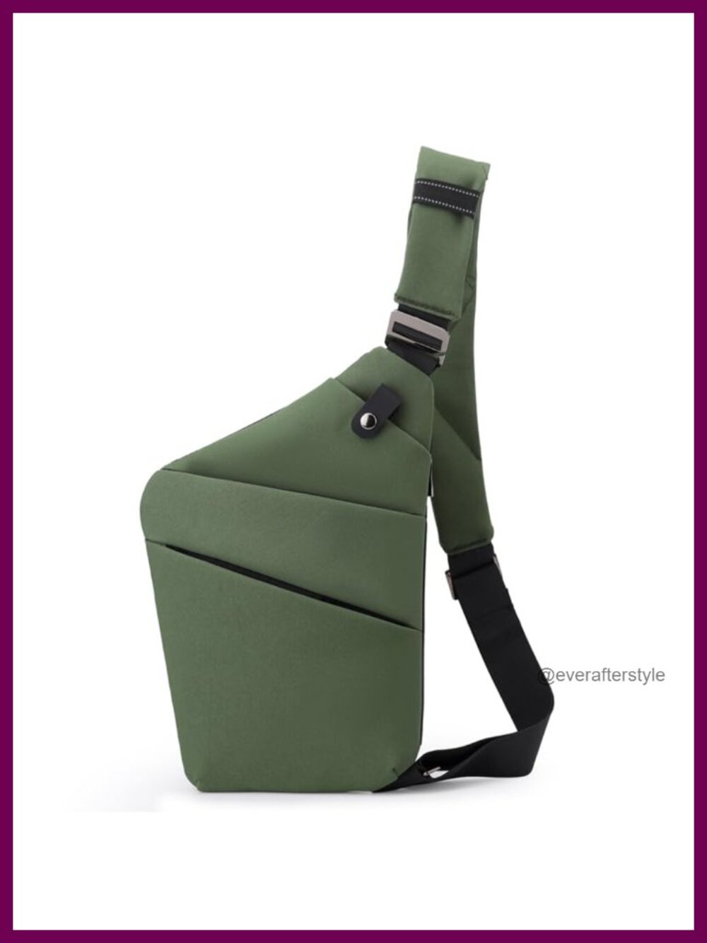 Anti Theft Crossbody Sling Bag Waterproof Nylon Large Capacity Travel